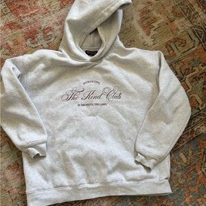 Brunette The Label Light Gray Hoodie